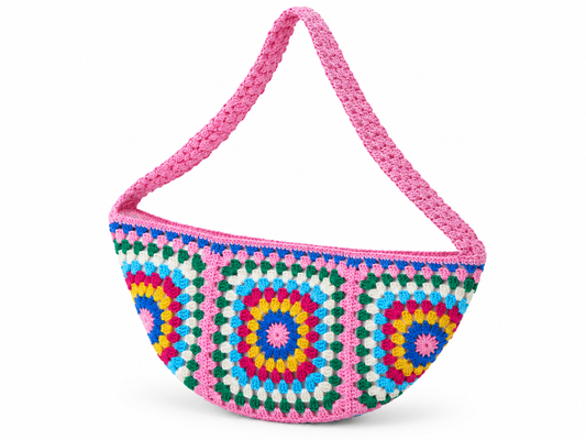 Multicolor Crochet Shoulder Bag